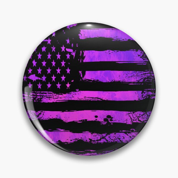 Item preview, Grunge Purple American Flag – Distressed Patriotic Abstract Artwork designed and sold by artistwill.