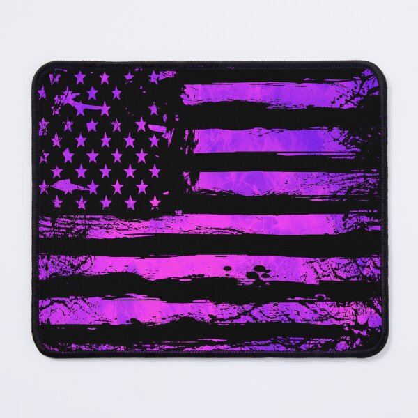 Item preview, Grunge Purple American Flag – Distressed Patriotic Abstract Artwork designed and sold by artistwill.