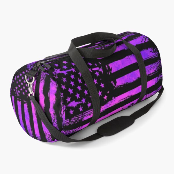 Item preview, Grunge Purple American Flag – Distressed Patriotic Abstract Artwork designed and sold by artistwill.