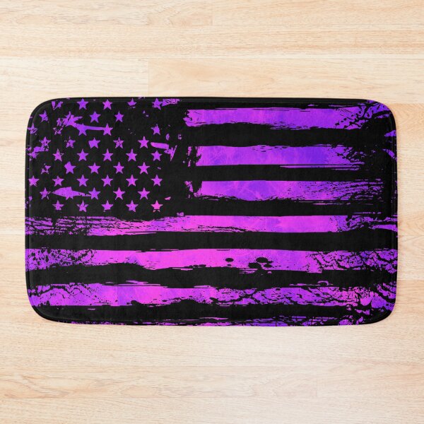 Item preview, Grunge Purple American Flag – Distressed Patriotic Abstract Artwork designed and sold by artistwill.