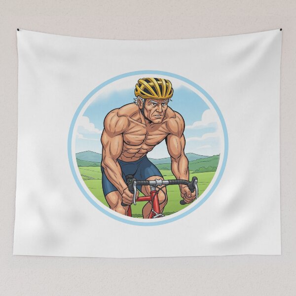 Item preview, Bodybuilder Daddy Cyclist Bicycle designed and sold by muscledaddies.