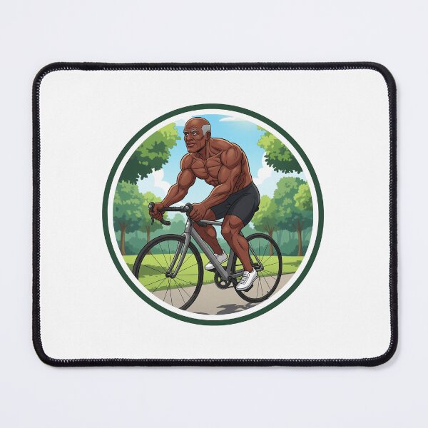 Item preview, Muscular Dad Cyclist Bicycle designed and sold by muscledaddies.