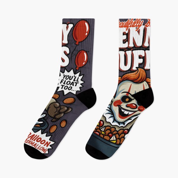 Item preview, Penny Puffs – Killer Clown Horror Cereal Parody designed and sold by October Forever.
