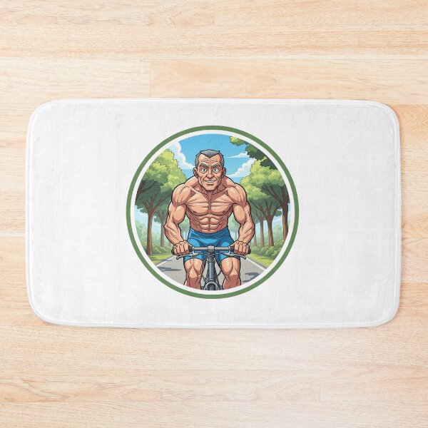 Item preview, Strong Gym Dad Cyclist Bicycle designed and sold by muscledaddies.