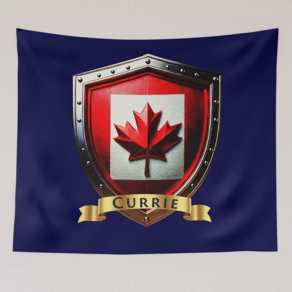 Item preview, Currie Family Canada Shield, Maple Leaf Heraldry Emblem designed and sold by Highlandkings.
