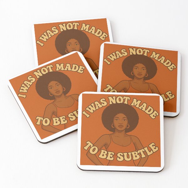 Item preview, No fui hecha para ser sutil - Divertido regalo feminista negro designed and sold by Galvanized.
