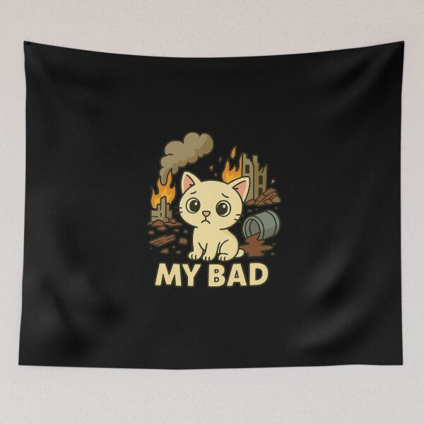 Item preview, Kitten of Destruction, My Bad! Transparent 2 designed and sold by No Quarter Collective.