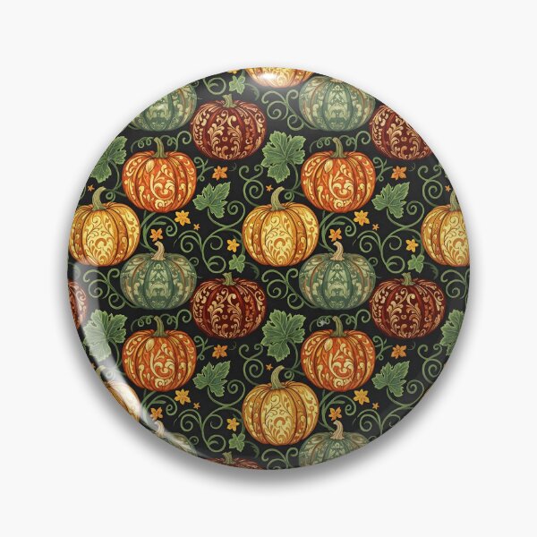 Item preview, Vintage Ornate Pumpkins – Seamless Autumn Pattern designed and sold by MvuuStudio.