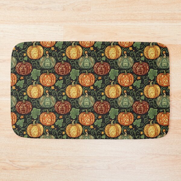Item preview, Vintage Ornate Pumpkins – Seamless Autumn Pattern designed and sold by MvuuStudio.