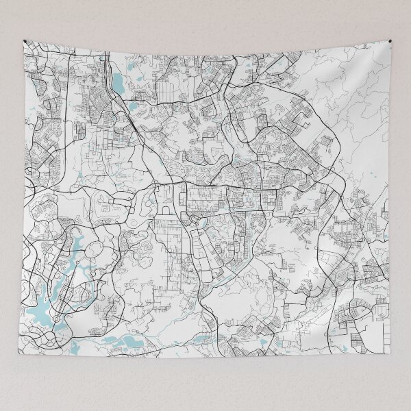 Item preview, Kajang City Map of Selangor, Malaysia - Circle designed and sold by deMAP.