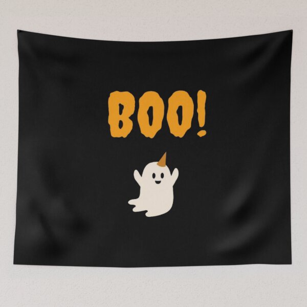 Item preview, Sticker Fantôme Halloween BOO! – Design Mignon et Drôle ? designed and sold by MeowLoka ⭐⭐⭐⭐.