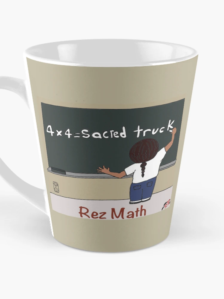 Aperçu 3 sur 4. Mug à café avec l'œuvre Rez Math créée et vendue par RBC-Native.