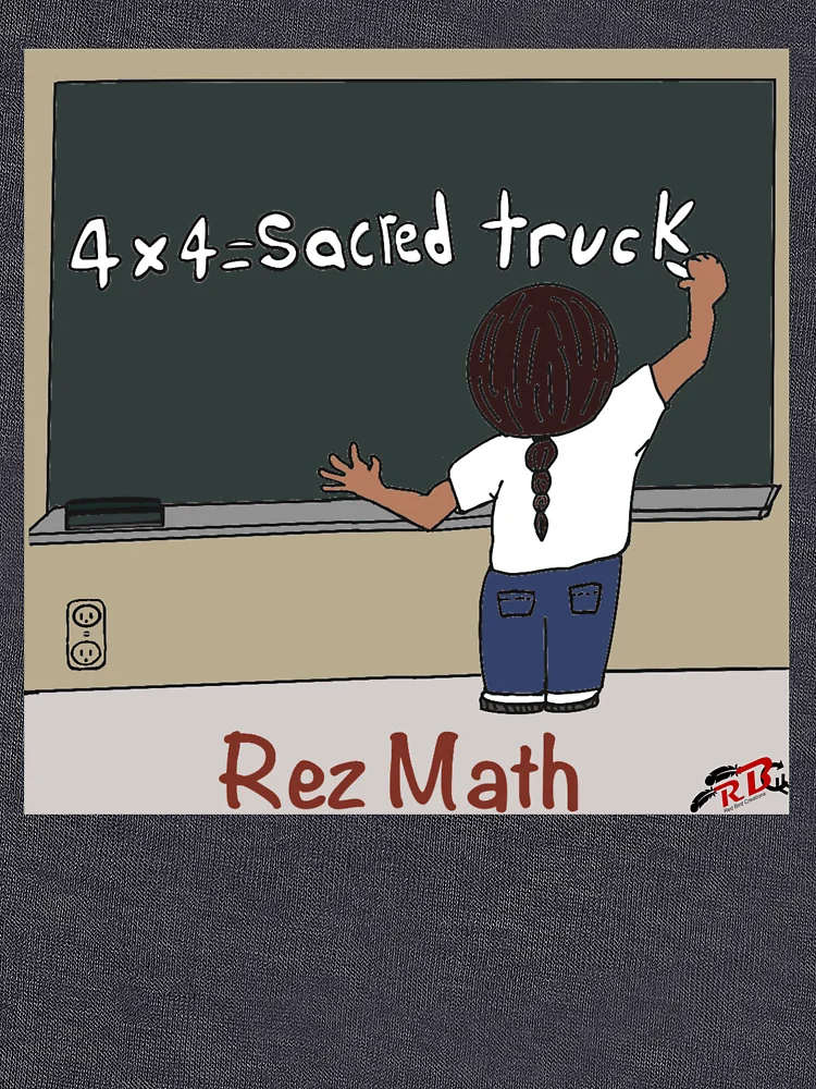Aperçu 6 sur 6. Sweatshirt léger avec l'œuvre Rez Math créée et vendue par RBC-Native.