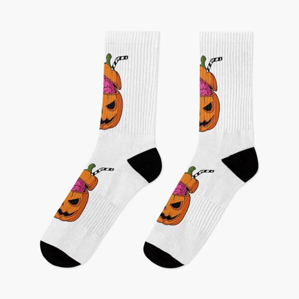 Artikelvorschau, Cute Minimalist Pumpkin Brain Drink Halloween entworfen und verkauft von Timegraf.