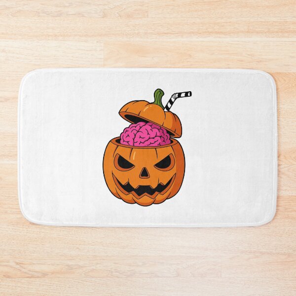 Artikelvorschau, Cute Minimalist Pumpkin Brain Drink Halloween entworfen und verkauft von Timegraf.