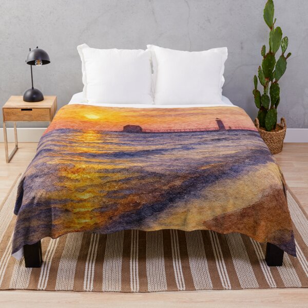 Item preview, Sunset Serenity – West Michigan Lakeshore in Watercolor designed and sold by Moments Abroad.