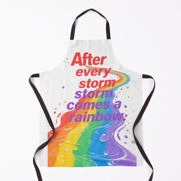 Item preview, After Every Storm Comes a Rainbow Inspirational Positive Quote designed and sold by TinaDu-.