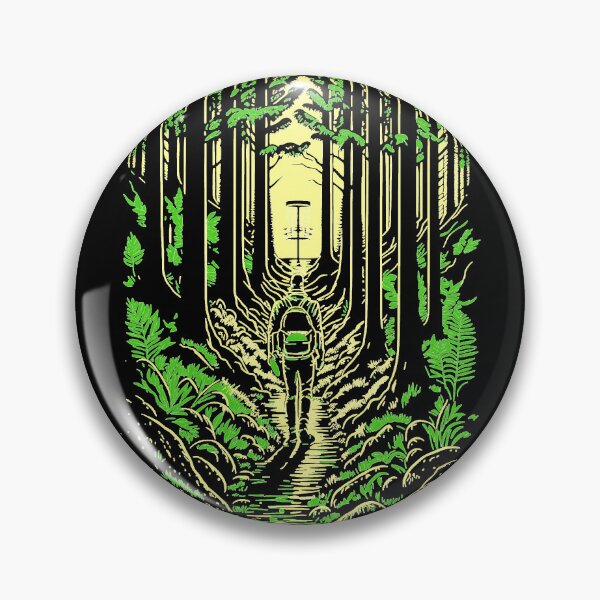 Artikelvorschau, Disc Golf Forest Course Wilderness Golfer Sunset entworfen und verkauft von JoseySchenk.