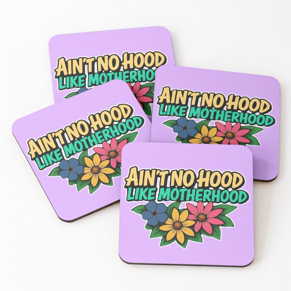 Item preview, AINT NO HOOD LIKE MOTHERHOOD - GOLD designed and sold by Pickle Wicked Designs.