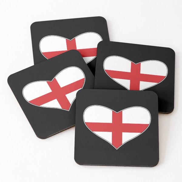 Item preview, England Heart Flag  designed and sold by wickedcartoons.