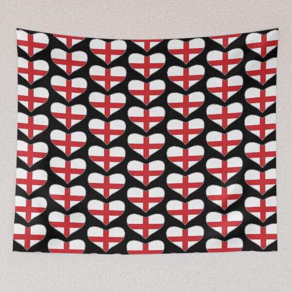 Item preview, England Heart Flag  designed and sold by wickedcartoons.