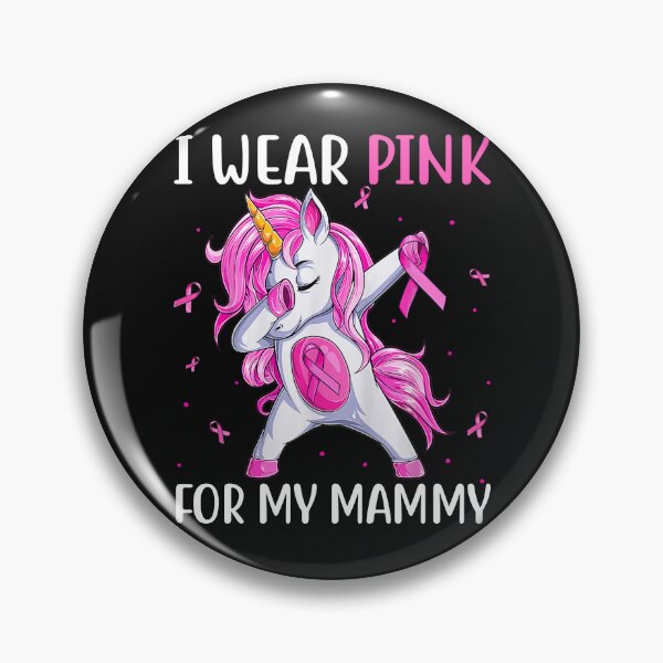 Item preview, I Wear Pink For My Mammy Breast Cancer Unicorn Pink Ribbon designed and sold by facegm.