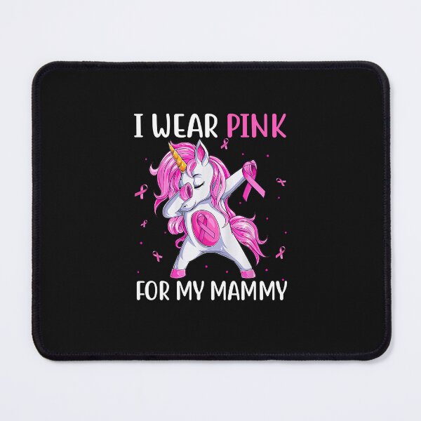 Item preview, I Wear Pink For My Mammy Breast Cancer Unicorn Pink Ribbon designed and sold by facegm.