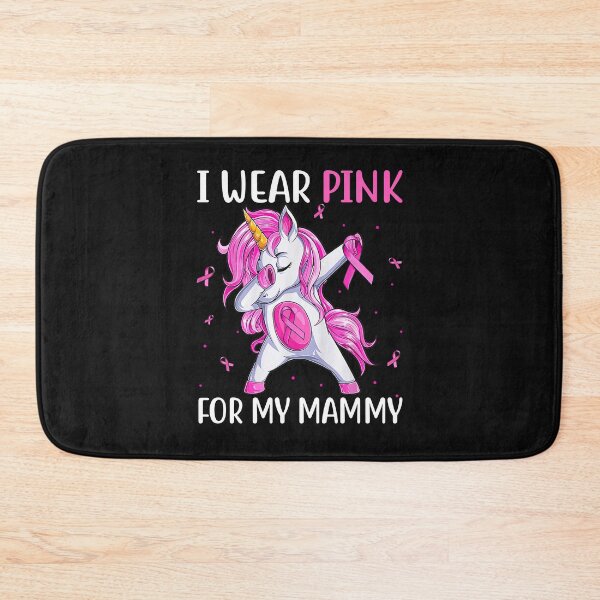 Item preview, I Wear Pink For My Mammy Breast Cancer Unicorn Pink Ribbon designed and sold by facegm.