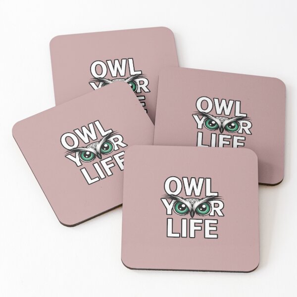 Item preview, Owl Your Life – Bold Owl Eyes Motivational Design designed and sold by HolisticFurArt.