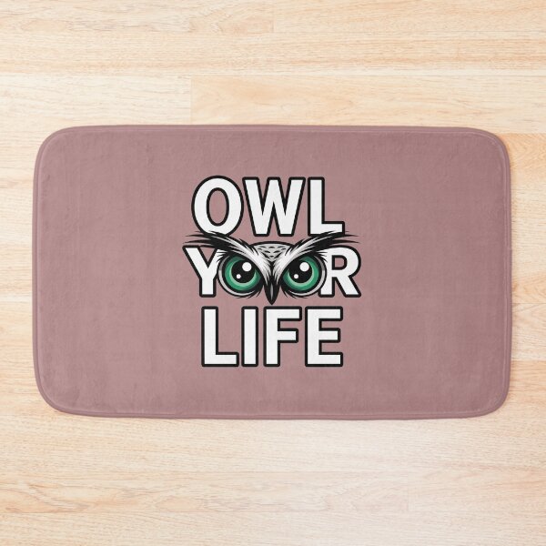 Item preview, Owl Your Life – Bold Owl Eyes Motivational Design designed and sold by HolisticFurArt.