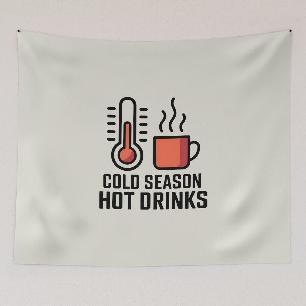 Item preview, Cold Season, Hot Drinks - Cozy Winter Design designed and sold by Jollys-ArtShop.
