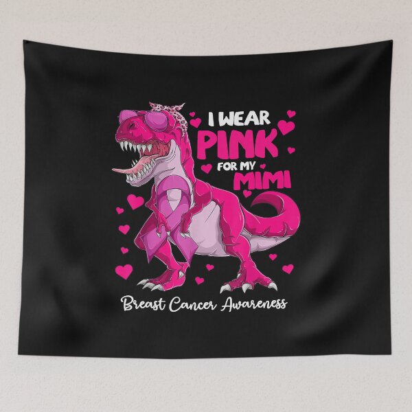Item preview, I Wear Pink For My Mimi Breast Cancer Dinosaur   designed and sold by facegm.