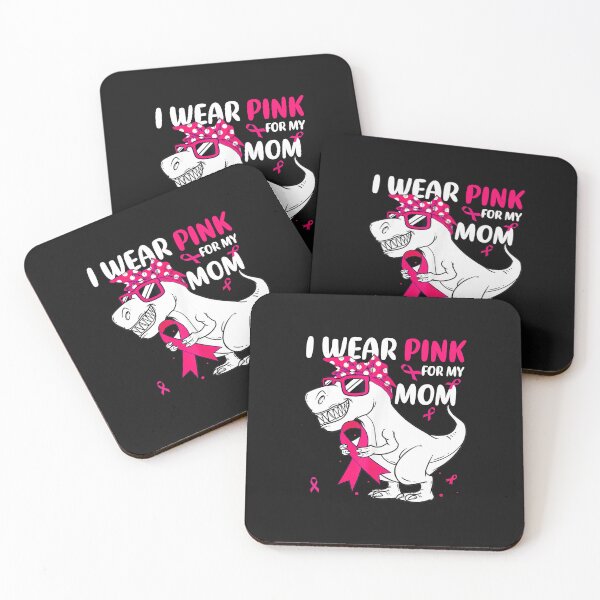Artikelvorschau, Ich trage Pink für meine Mama. Pinker Dinosaurier. Bewusstsein für Brustkrebs. entworfen und verkauft von facegm.
