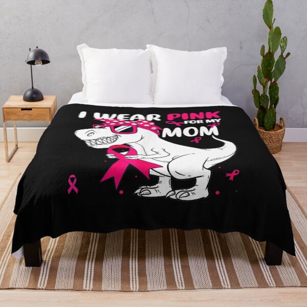Artikelvorschau, Ich trage Pink für meine Mama. Pinker Dinosaurier. Bewusstsein für Brustkrebs. entworfen und verkauft von facegm.
