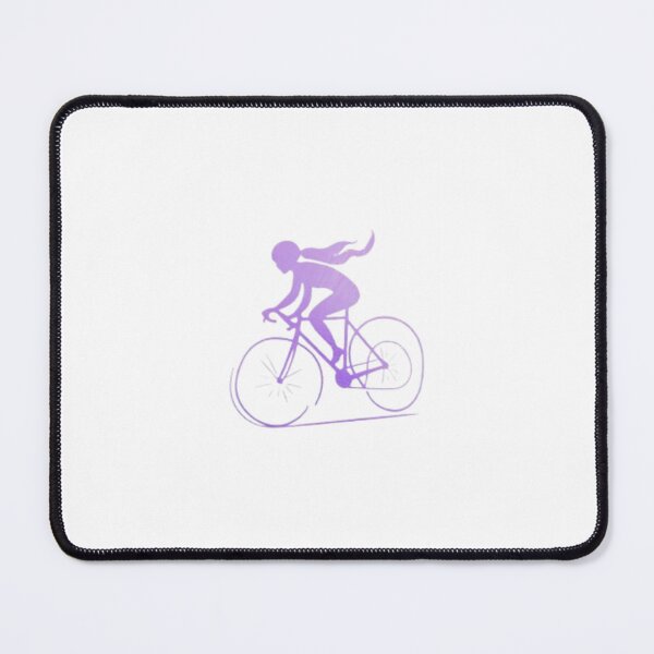 Item preview, A cheerful girl rides her bicycle_Amethyst paint designed and sold by Aariq.