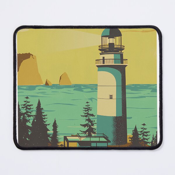 Item preview, Arcadia Bay---Vintage Tourism Poster designed and sold by BrigittaBart.