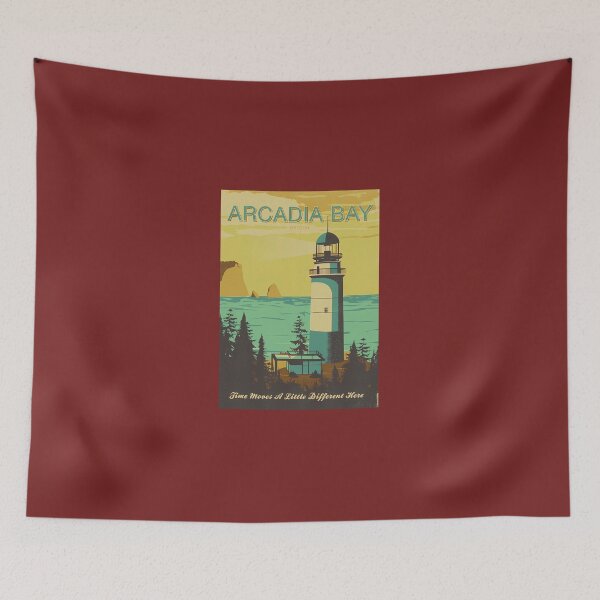 Item preview, Arcadia Bay---Vintage Tourism Poster designed and sold by BrigittaBart.