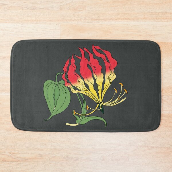 Item preview, Flame Lily with Bud – Gloriosa Superba Botanical designed and sold by MvuuStudio.