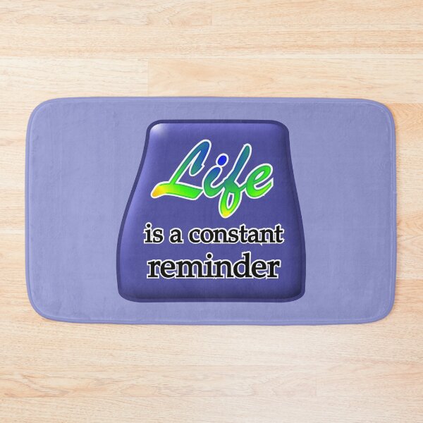 Item preview, Life is a constant reminder, with blue medallion designed and sold by mntimg.