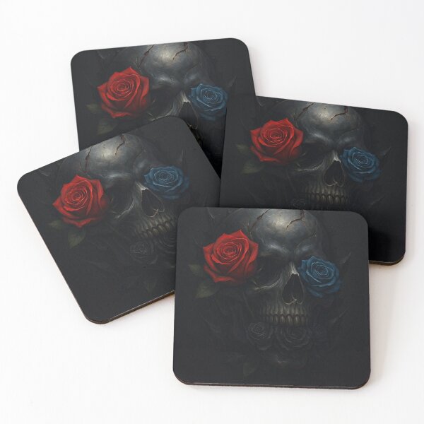 Item preview, A skull of mixed color roses designed and sold by KingzWorld.