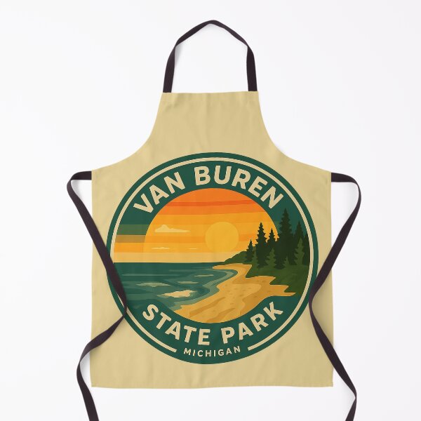 Item preview, Van Buren State Park Michigan Sunset Badge designed and sold by American Travels.