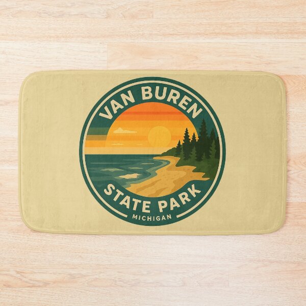 Item preview, Van Buren State Park Michigan Sunset Badge designed and sold by American Travels.