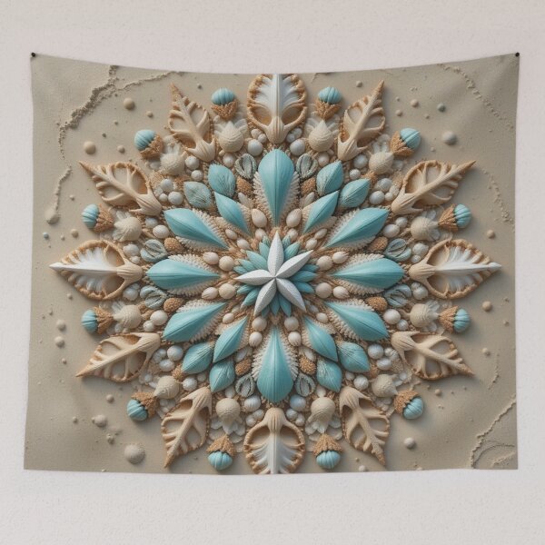 Item preview, Intricate Sand and Shell Mandala designed and sold by InezPhotography.