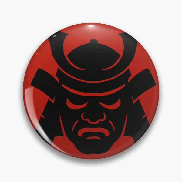 Artikelvorschau, Silhouette der Samurai-Maske – Minimalistisches japanisches Design der aufgehenden Sonne entworfen und verkauft von ShenGha-design.