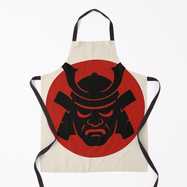 Item preview, Samurai Mask Silhouette – Minimalist Japanese Rising Sun Design designed and sold by ShenGha-design.