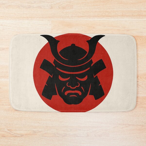 Item preview, Samurai Mask Silhouette – Minimalist Japanese Rising Sun Design designed and sold by ShenGha-design.