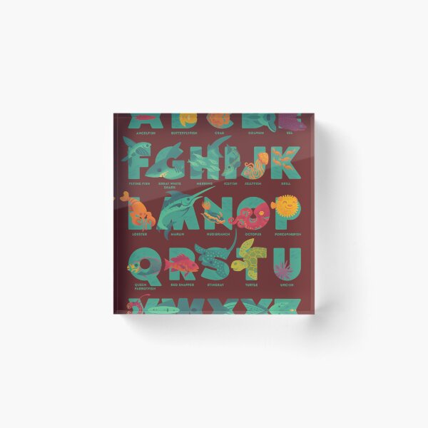 Item preview, Aqualalphabet-(Labeled) designed and sold by HanneGeiler.