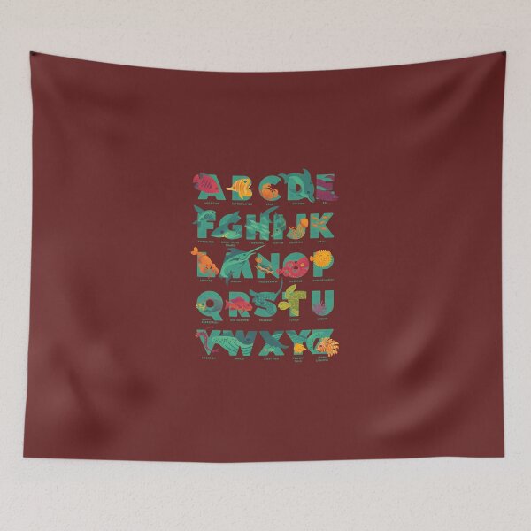 Item preview, Aqualalphabet-(Labeled) designed and sold by HanneGeiler.