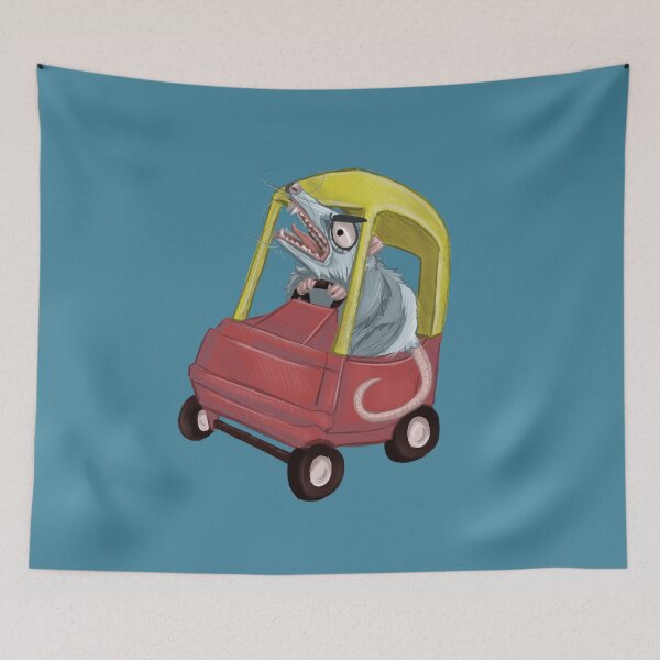 Item preview, Opossum Joyride (No Background) designed and sold by OpossumInACar.