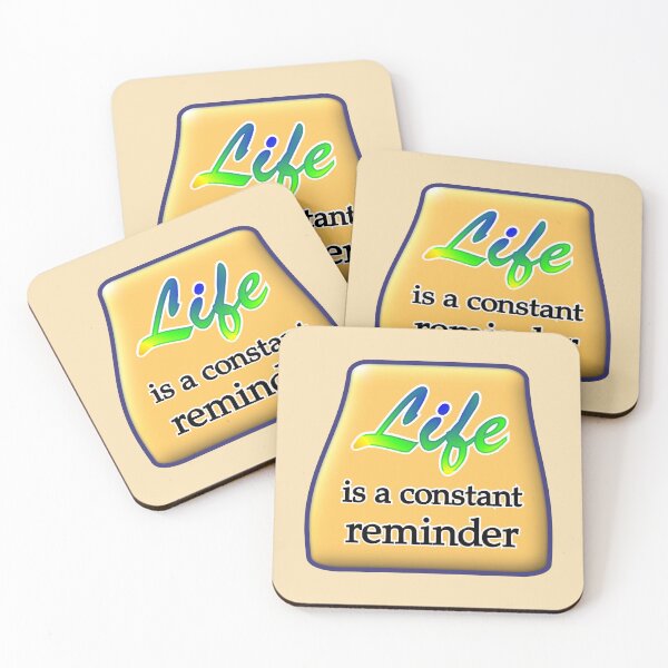 Item preview, Life is a constant reminder, with orange medallion designed and sold by mntimg.